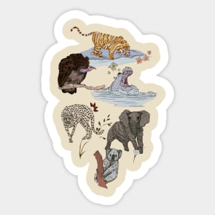 Animal Kingdom Sticker